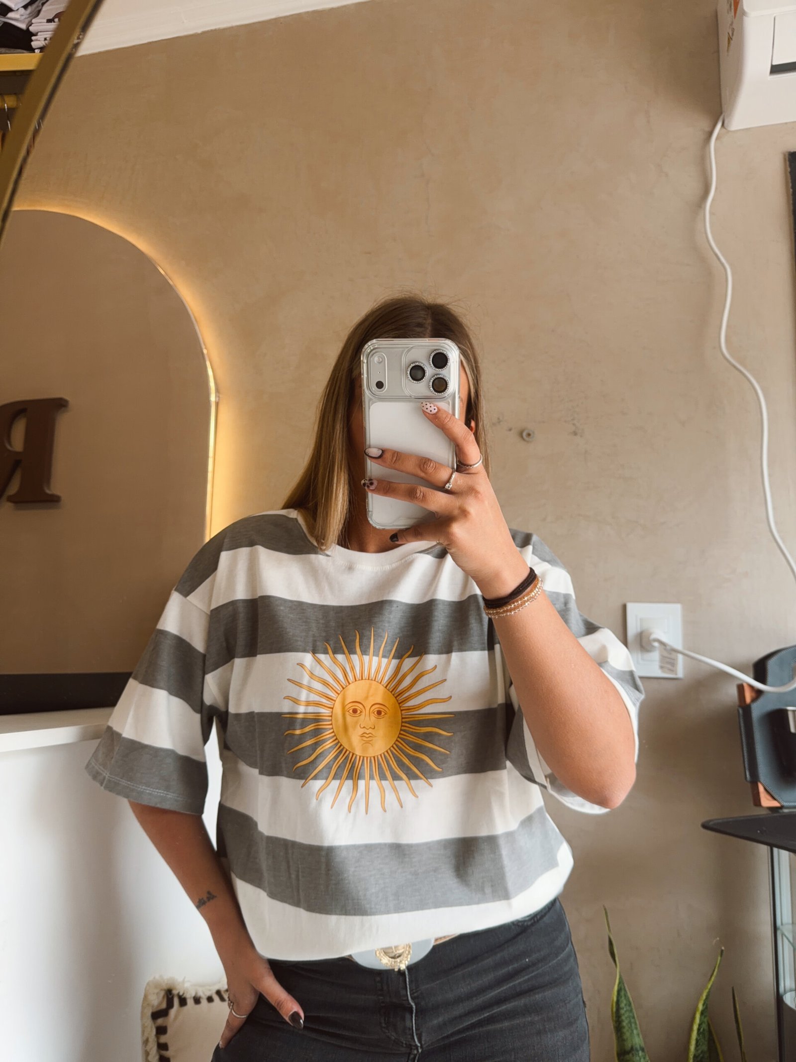 REMERON ALGODON SOL DE MAYO GRIS - Image 2