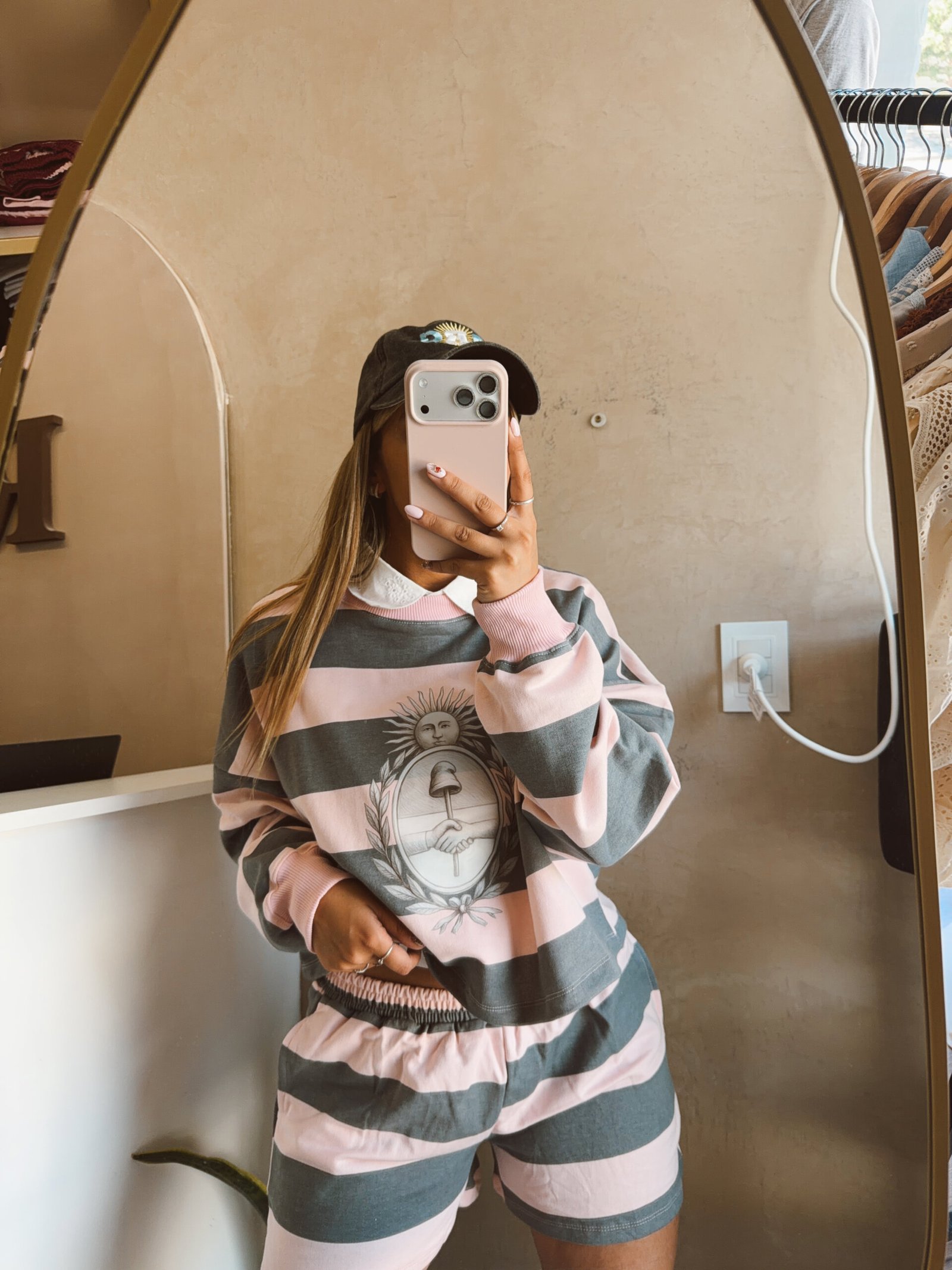 SET BUZO Y SHORT ALGODÓN RÚSTICO GRIS