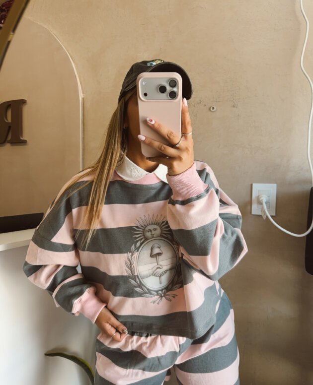 BUZO RÚSTICO ESCUDO GRIS