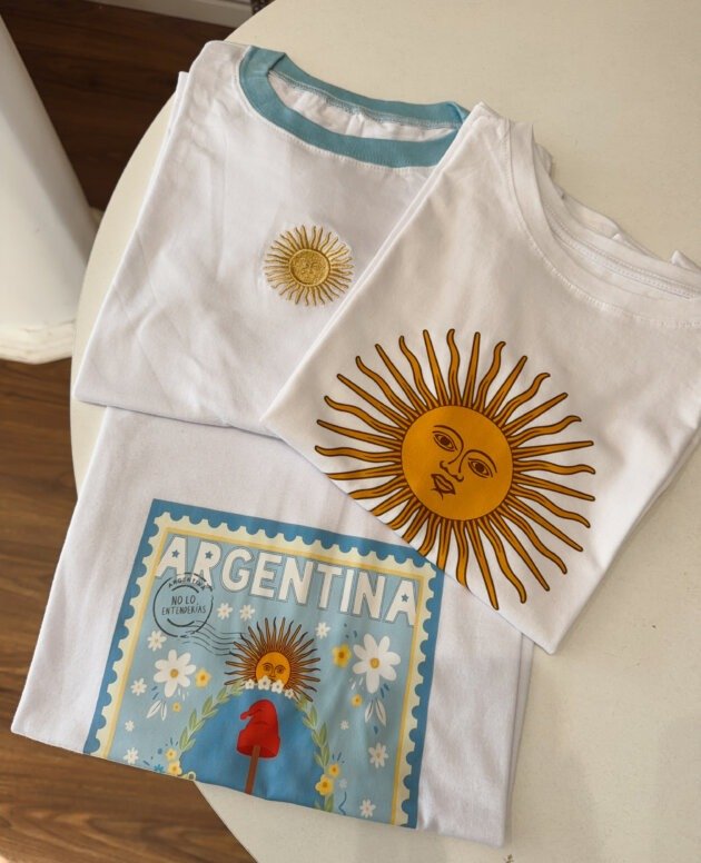 PACK DE 3 REMERAS ARG