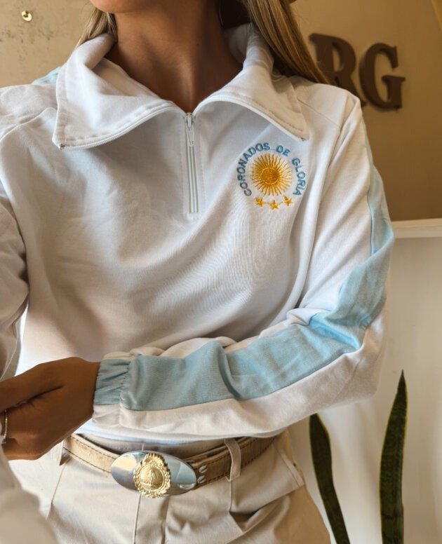 BUZO CORONADOS DE GLORIA BLANCO