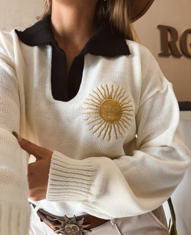 SWEATER CHOMBA NATURAL