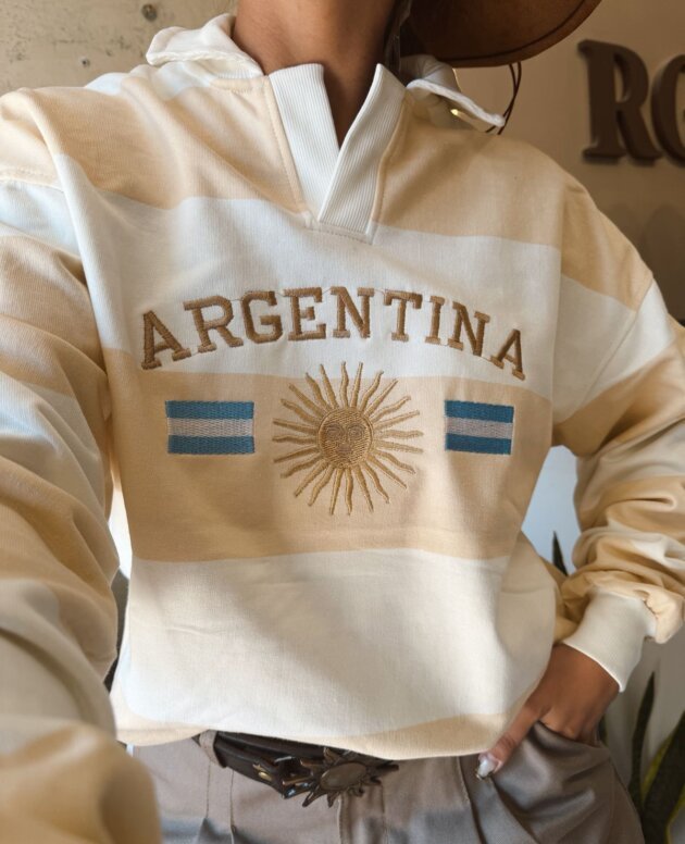 BUZO ARGENTINA BANDERA AMARILLO