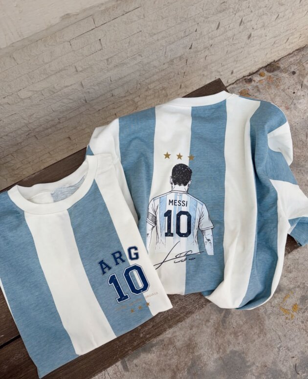 REMERA ARGENTINA 10, MESSI